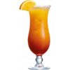 Flot orange hurricane glas til fx. pina coladas